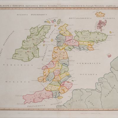 Engraved Map of Great Britain