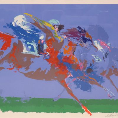 Leroy Neiman, 1921-2012, In the Stretch, Serigraph