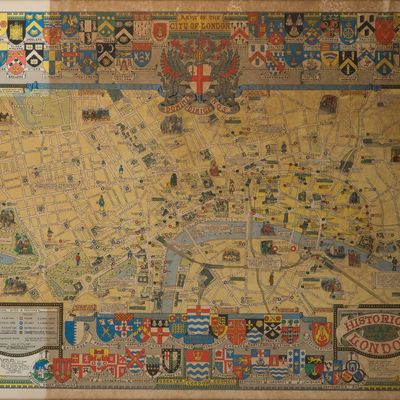 Historical Map of London, Print