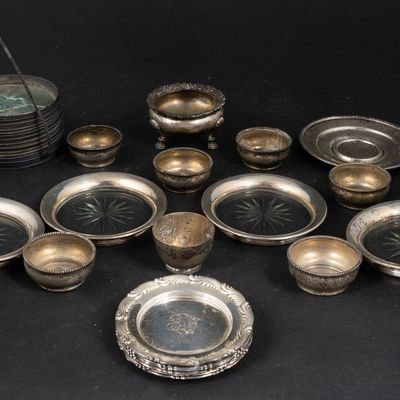 Six Vintage Tiffany Sterling Butter Pats