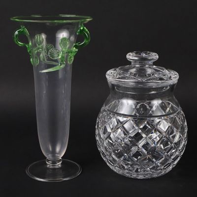 Waterford Crystal Biscuit Barrel and Lid