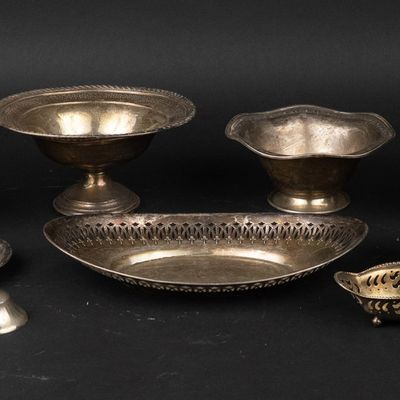 Tiffany Sterling Silver Footed Nut Dish