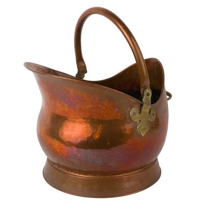 Victorian Brass and Copper Coal Scuttle