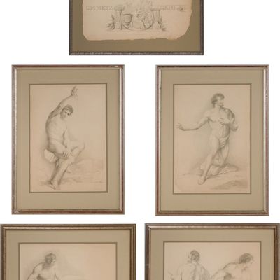 Four Classical Figures, Engravings