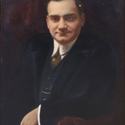 Albert Bergen, Portrait of Enrico Caruso, Oil on Canvas