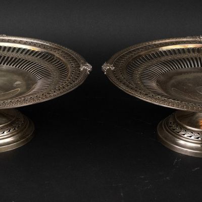 Pair of Sterling Black, Starr, and Frost Tazzas
