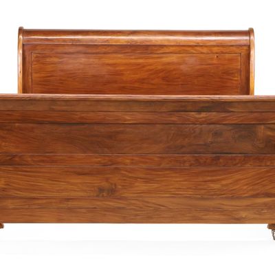 Louis Phillippe Style Mahogany King Size Bed Frame