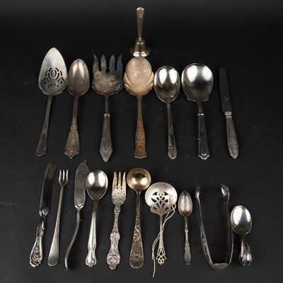 Group of Flatware in Silver Plate