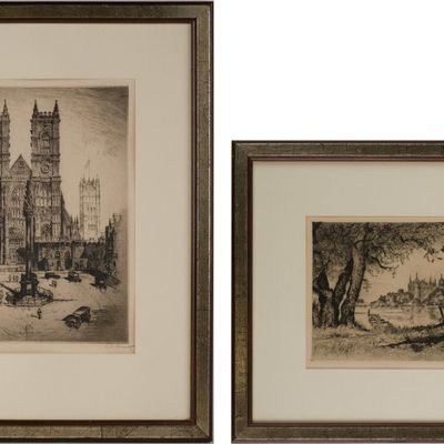 Anton Schutz, Two European Landscapes, Engravings