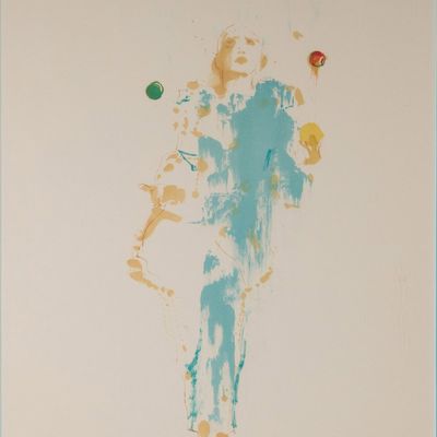 Leroy Neiman, 1921-2012, Pierrot the Juggler, Serigraph