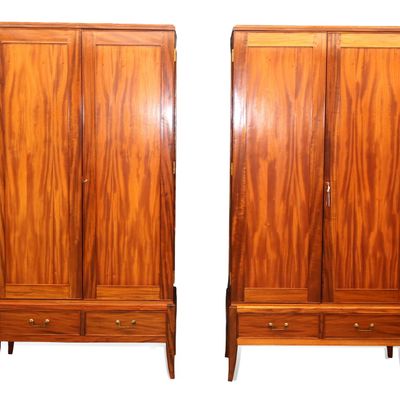 Pair of George III Style Mahogany Cabinets