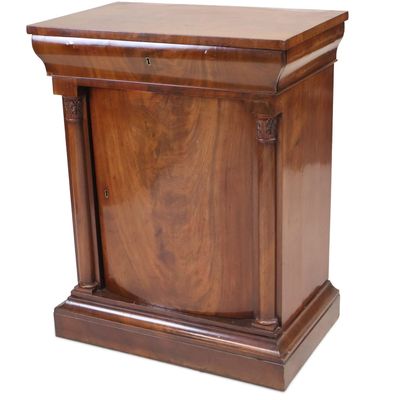 Biedermeier Figured Mahogany Side Cabinet