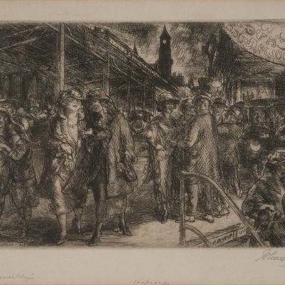 John Sloan, 1871-1951, Sixth Avenue, Greenwich Village, Etching