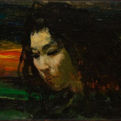 Arie Wachenhauzer, 1917-1998, Female Portrait, Oil on Canvas