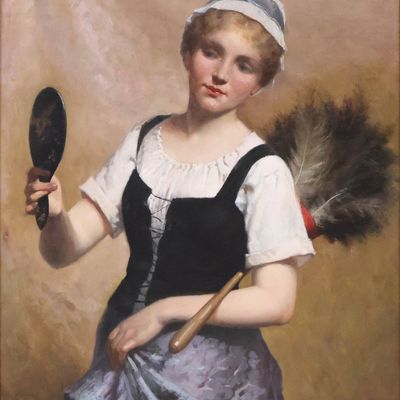 Eliot Gregory, 1854-1915, Portrait of a Maid, Oil on Canvas
