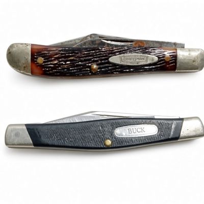 (2) Pocket Knives: Schrade & Buck