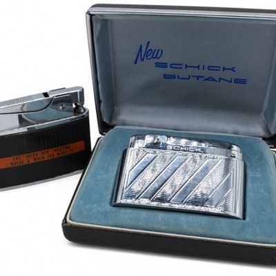 Schick Butane Lighter & Unknown Lighter Set