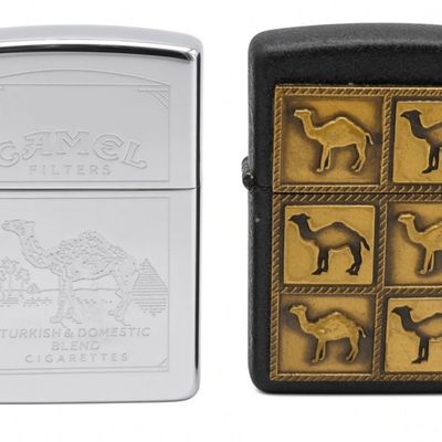 Two Vintage Camel Lighters