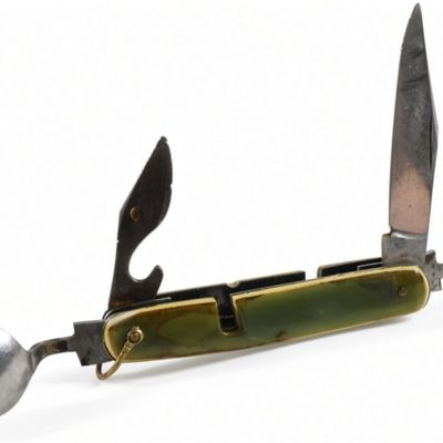 Vintage Multi-Tool Camp Knife w/ Utensils