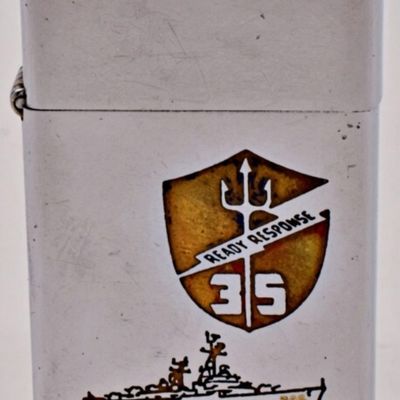 1971 Zippo Slim Lighter USS Edson DD 946