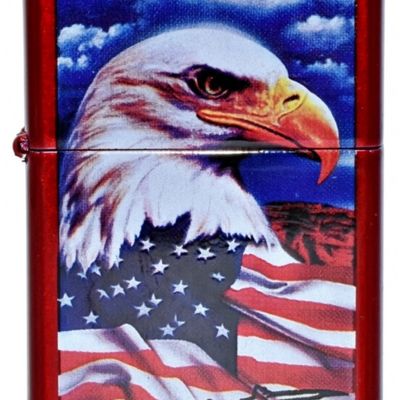 2007 Zippo Eagle and Flag Lighter, Unfired