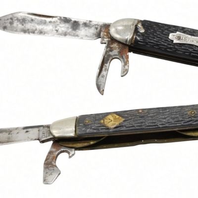 (2) Vintage Pocket Knives: Scouts & Forest