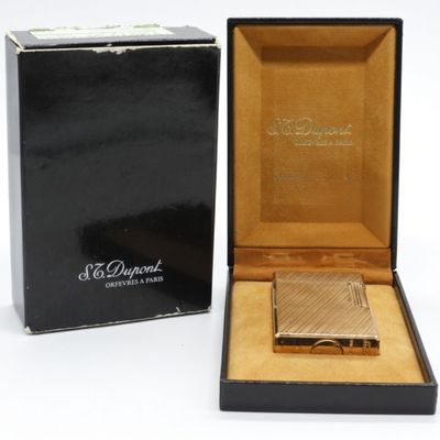 S.T. Dupont Gold-Plated Lighter with Box