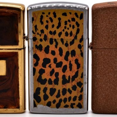 Lot of 3 Zippo Lighters, High Polish Brass, Chrome