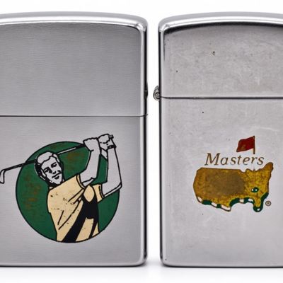 Pair of Golf Zippo Lighters, 1984 and 1991