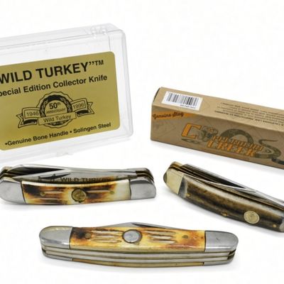 Wild Turkey & Copperhead Creek Pocket Knives (3)