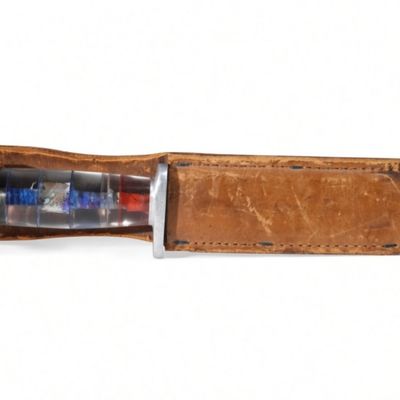 Fixed Blade Knife with Lucite Handle