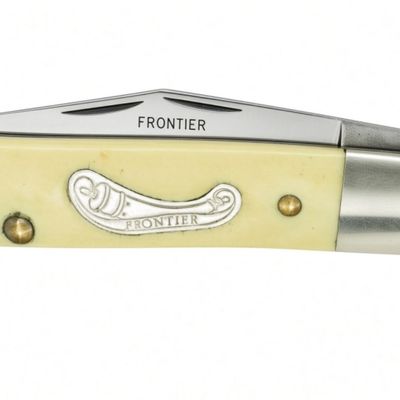 Frontier Two-Blade Folding Knife, Bone Handle