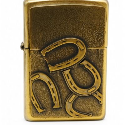 Zippo Horseshoe Brass Lighter, 2008
