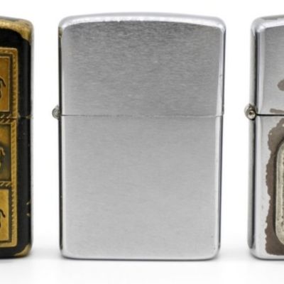 (3)  Zippo Lighters Including Camel Advertising