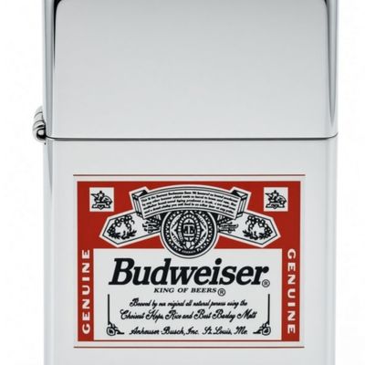 Budweiser Zippo Advertising Lighter, Chrome