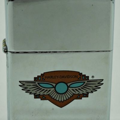 Zippo Harley-Davidson Wings Logo Chrome Lighter