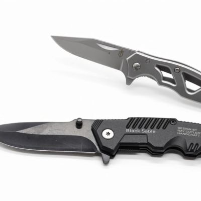 Modern Folding Knife Pair - Gerber & Black Sable