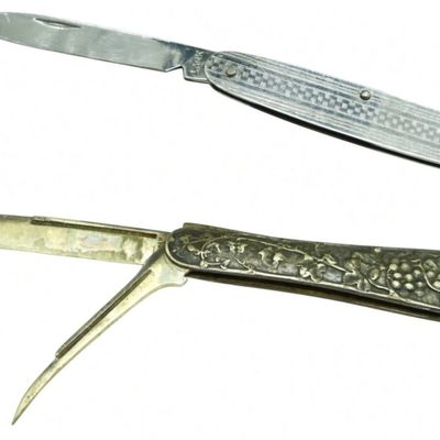 Lark and Sterling Silver Gorham Folding Knives