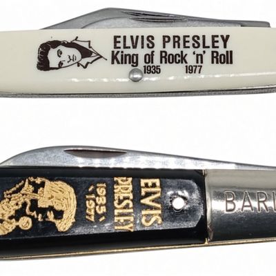 (2) Elvis Presley King of Rock Knife Lot