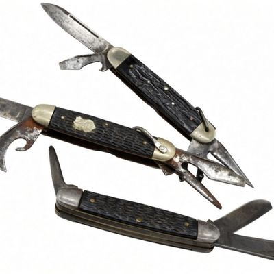 (3) Vintage Pocket Knives - Scouts & More