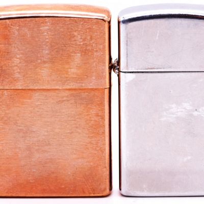 Zippo Lighter Pair, 1979 Slim and 1998