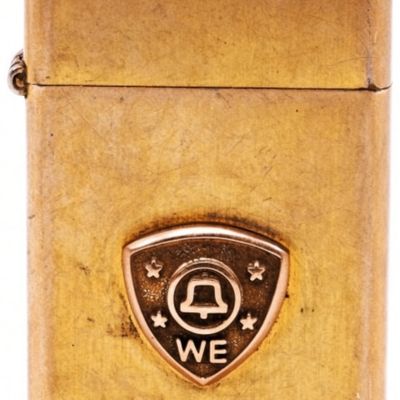 Zippo Slim 10K Gold Filled Western Electric