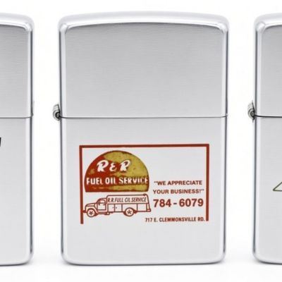Lot of 3 Zippo Advertising Lighters, 1965-1986
