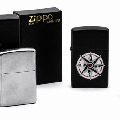 (3) Zippo Lighters Compass & Street Chrome