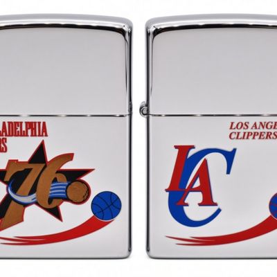 Pair of 2007 Zippo NBA Team 76ERS & Clippers