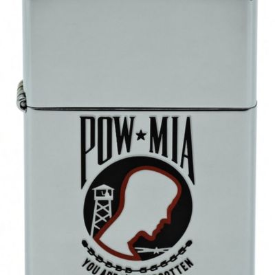 2001 Zippo POW-MIA Chrome Lighter