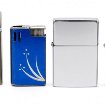 Lot of 6 Vintage Lighters, Various Brands
