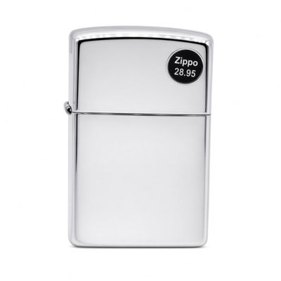2021 Zippo High Polish Chrome Black Ice Lighter