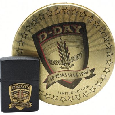 1994 Zippo D-Day 50th Anniversary Set w/ Tin