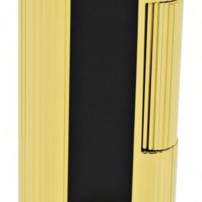 Zippo Contempo Butane Lighter Gold Black Lacquer